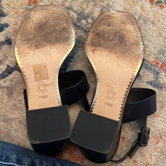 Navy Blue Tory Burch Sandals with Embellishment - Picture 5 of 5